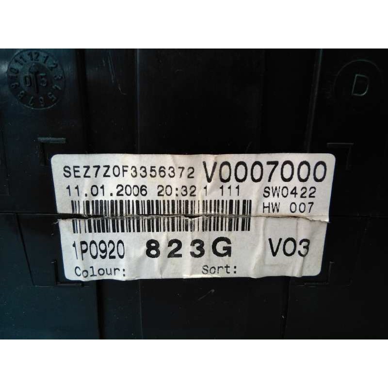 Recambio de cuadro instrumentos para seat leon (1p1) reference referencia OEM IAM 1P0920823G A2C53029632 