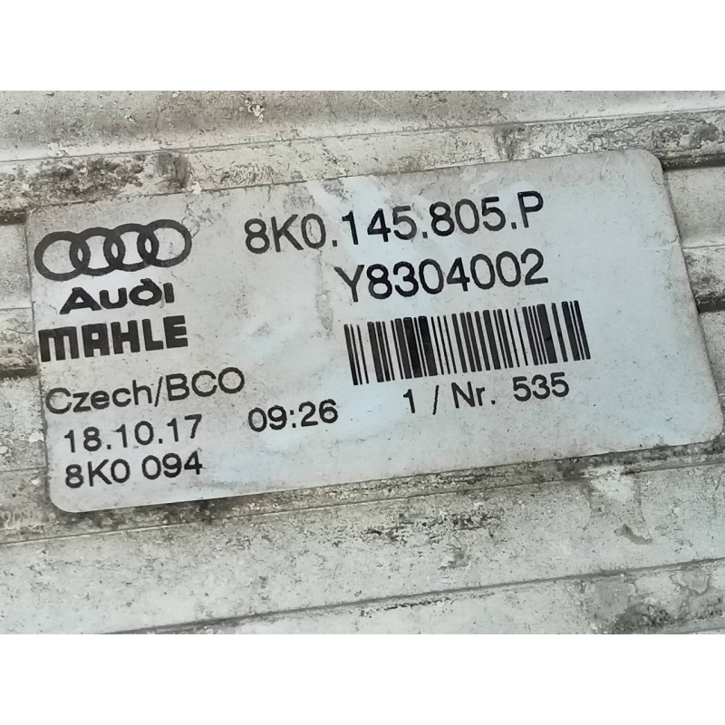 Recambio de intercooler para audi a5 sportback (8t) 2.0 tdi (105kw) referencia OEM IAM   P2-A11-8