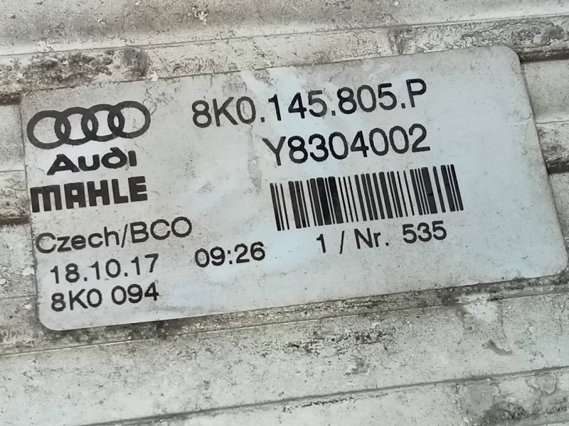 Recambio de intercooler para audi a5 sportback (8t) 2.0 tdi (105kw) referencia OEM IAM   P2-A11-8