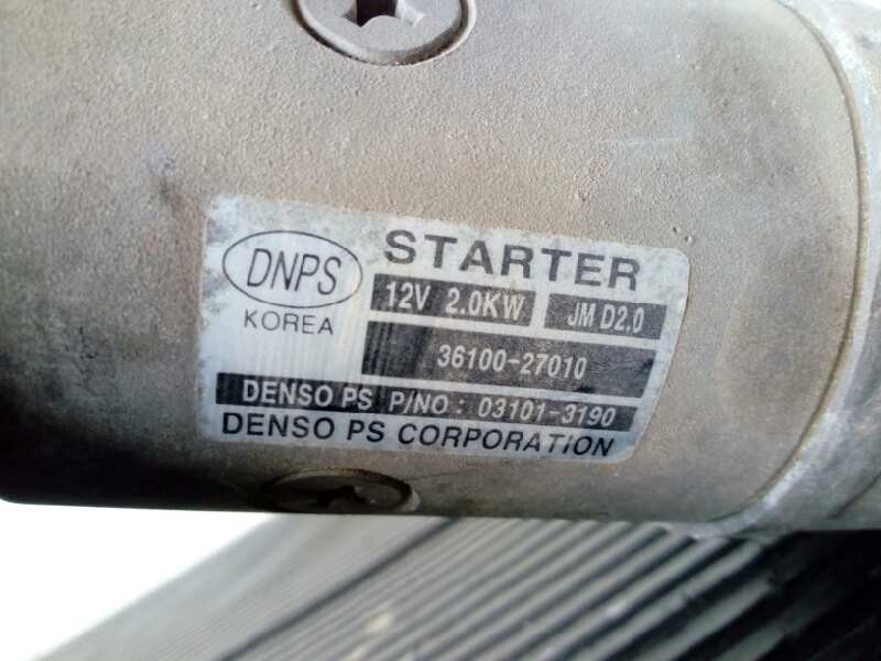 Recambio de motor arranque para kia sportage ex referencia OEM IAM 3610027010 031013190 P3-A10-17-5