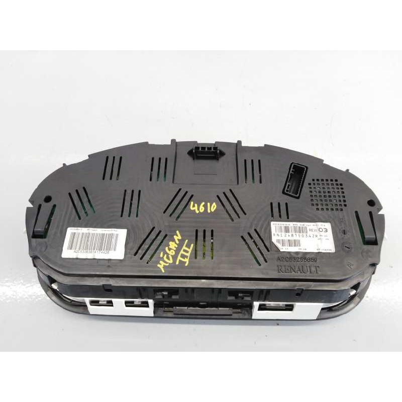 Recambio de cuadro instrumentos para renault megane iii sport tourer dynamique referencia OEM IAM 248100342R A2C53363614 E2-A1-2