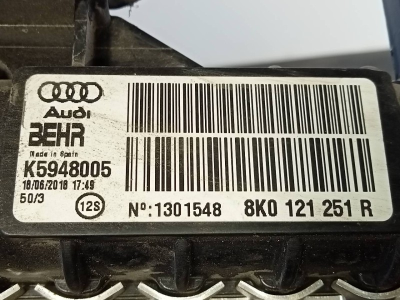 Recambio de radiador agua para audi a5 sportback (8t) 2.0 tdi (105kw) referencia OEM IAM   P2-A6-10