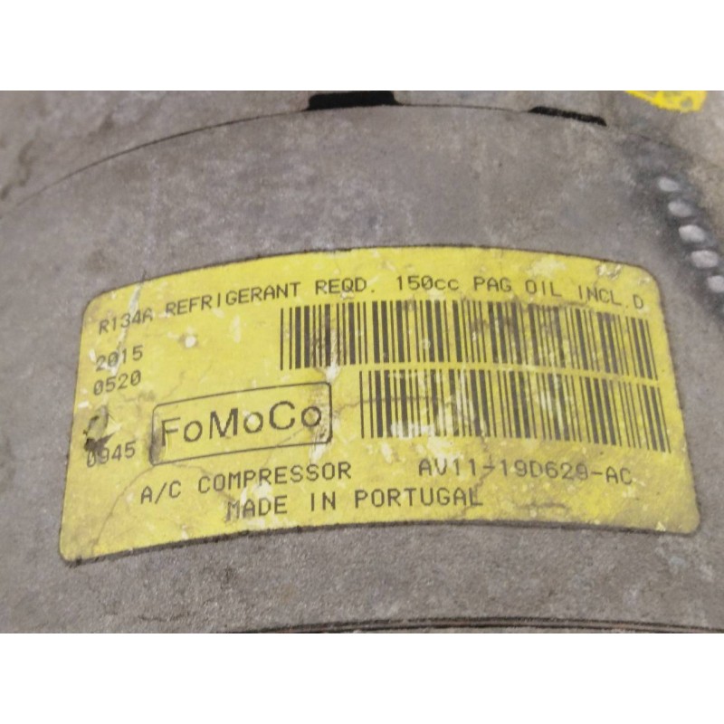 Recambio de compresor aire acondicionado para ford fiesta (ccn) trend referencia OEM IAM AV1119D620AC  P3-B3-23-2