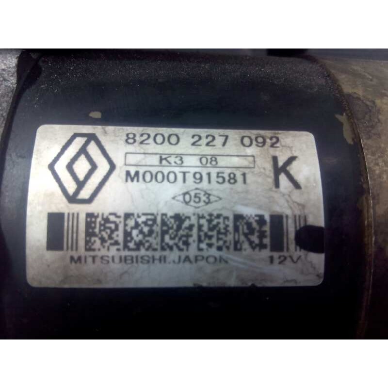 Recambio de motor arranque para renault modus confort dynamique referencia OEM IAM 8200227092 M000T91581 P3-A10-35-3