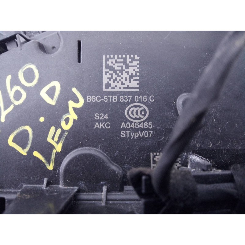 Recambio de cerradura puerta delantera derecha para seat leon sportstourer (kl8) fr referencia OEM IAM B6C5TB837015C  E1-B6-40-1