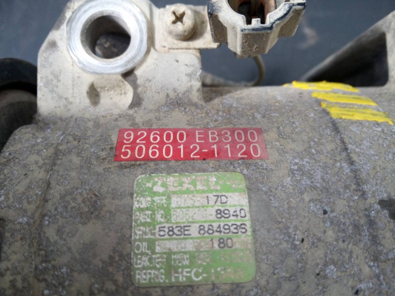 Recambio de compresor aire acondicionado para nissan pathfinder (r51) 2.5 dci le referencia OEM IAM 92600EB300 5060121120 P3-B3-