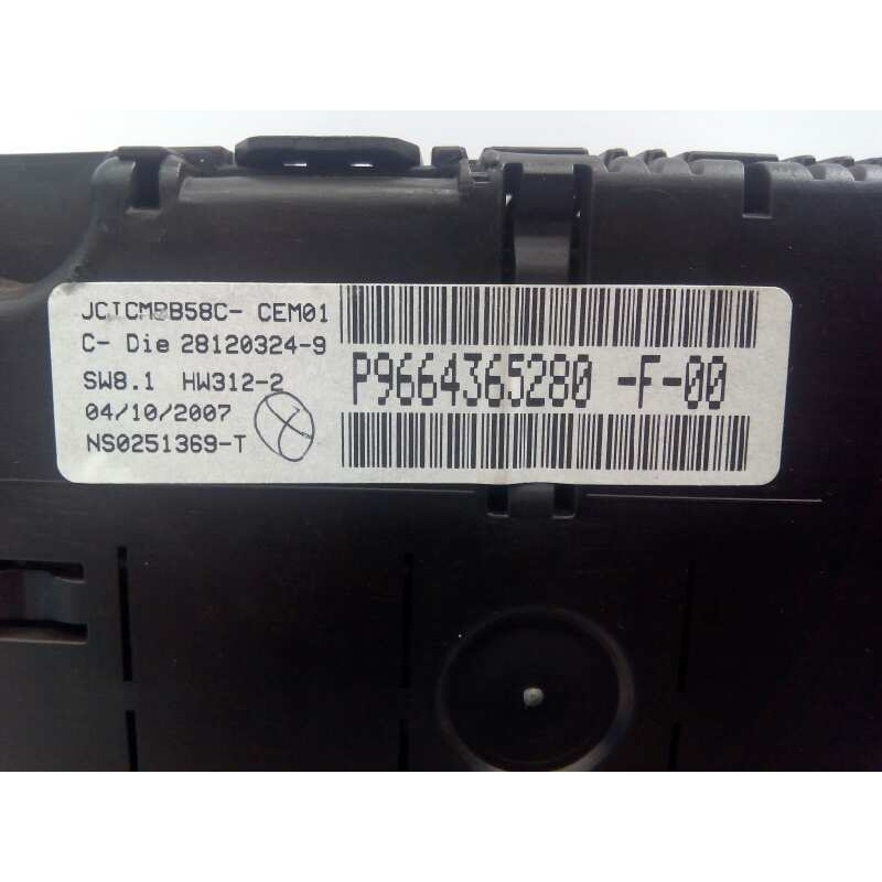 Recambio de cuadro instrumentos para citroën c4 picasso exclusive referencia OEM IAM 9664365280  E3-B2-33-2