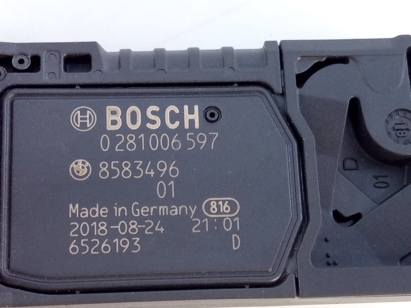 Recambio de caudalimetro para bmw serie 5 berlina (g30) 520d sport line referencia OEM IAM 8583496 0281006597 E3-A3-22-2