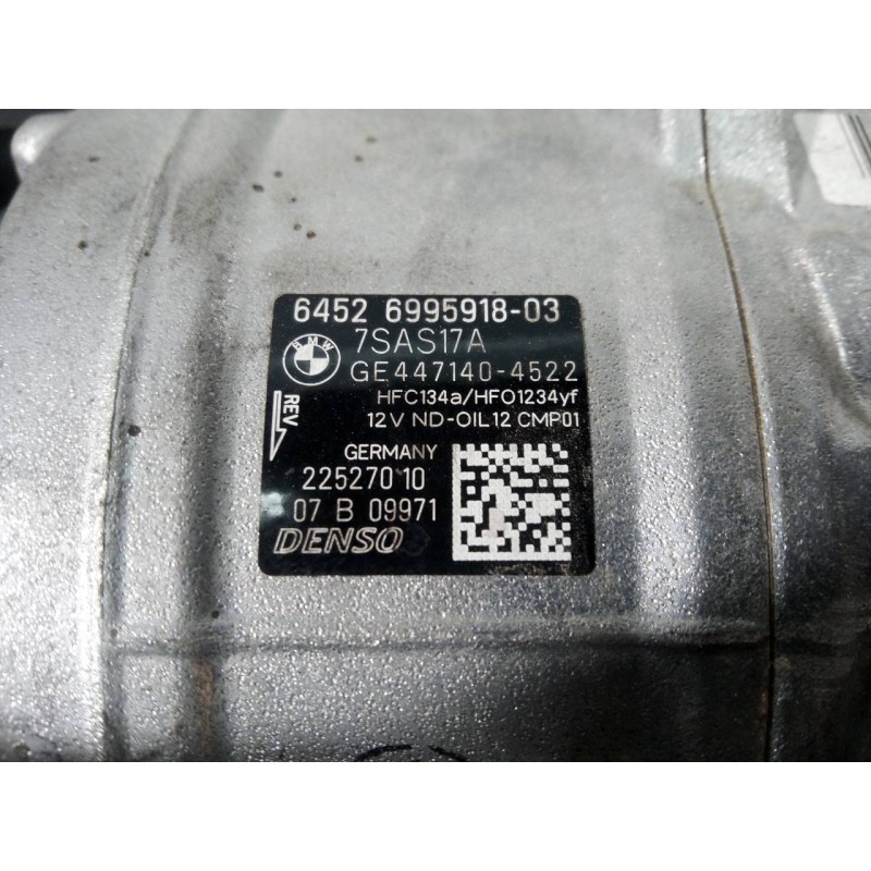 Recambio de compresor aire acondicionado para bmw serie 5 berlina (g30) 520d sport line referencia OEM IAM 6452699591803 7SAS17A