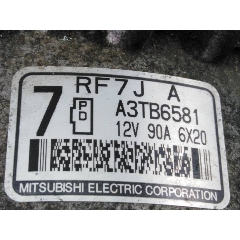 Recambio de alternador para mazda 5 berl. (cr) 2.0 crtd active+ (105kw) referencia OEM IAM RF7J18300B A3TB6581 P3-A4-13-3