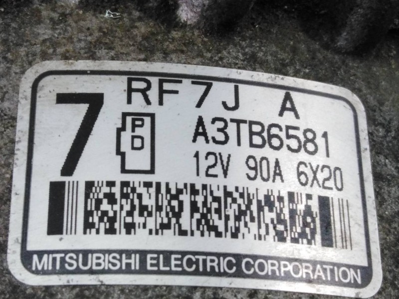Recambio de alternador para mazda 5 berl. (cr) 2.0 crtd active+ (105kw) referencia OEM IAM RF7J18300B A3TB6581 P3-A4-13-3