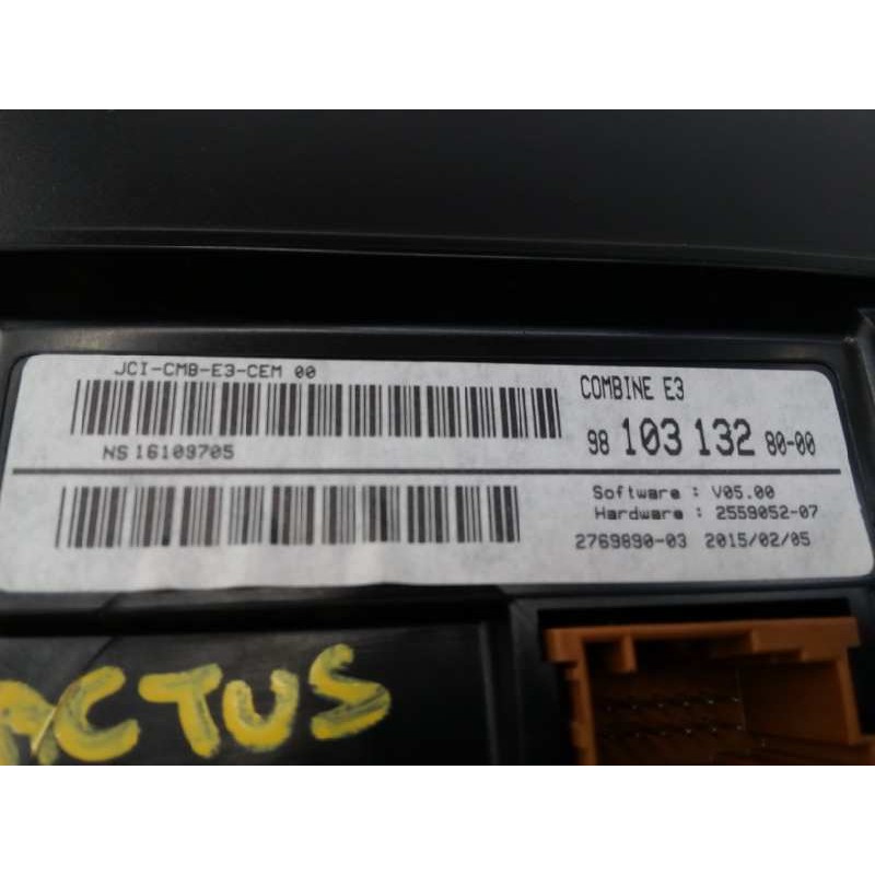Recambio de cuadro instrumentos para citroën c4 cactus feel referencia OEM IAM 981031328000 981031328000 E1-A4-2-2