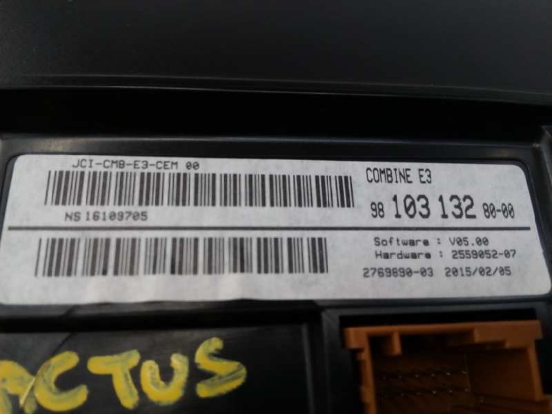 Recambio de cuadro instrumentos para citroën c4 cactus feel referencia OEM IAM 981031328000 981031328000 E1-A4-2-2