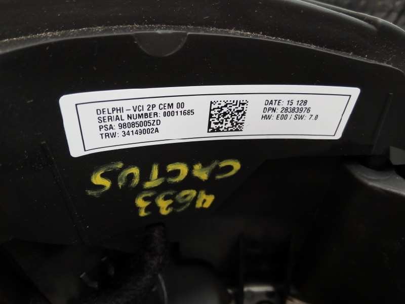 Recambio de volante para citroën c4 cactus feel referencia OEM IAM 98085005ZD 98085005ZD E1-A4-2-2