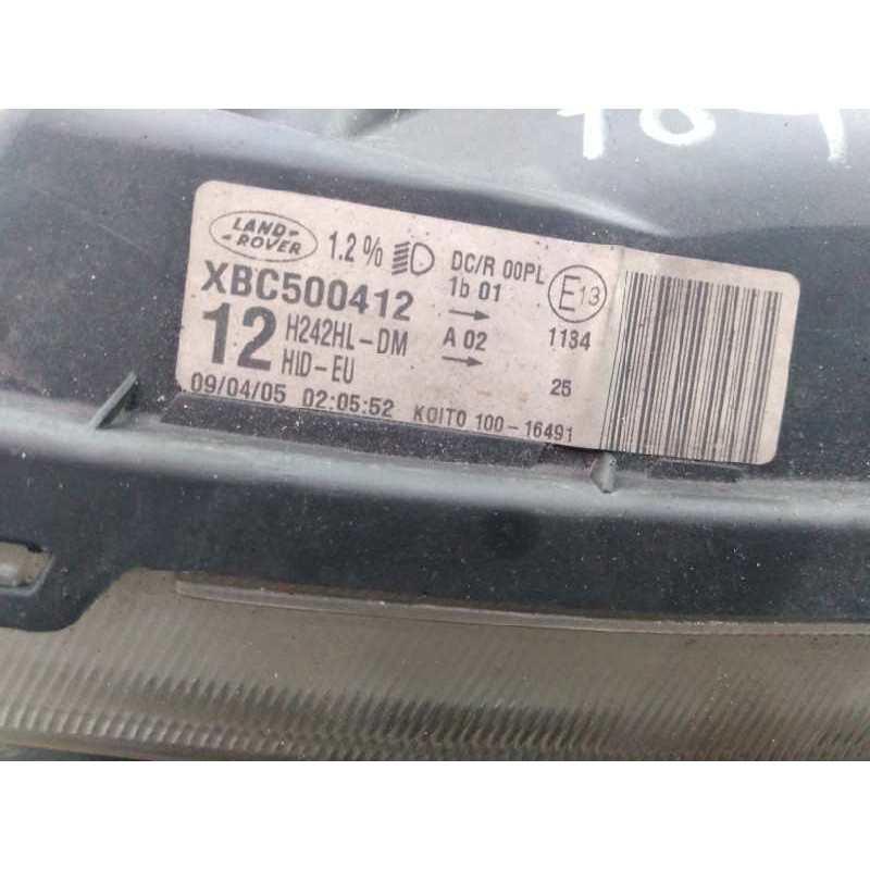 Recambio de faro izquierdo xenon para land rover discovery v6 td se referencia OEM IAM XBC500412 10016491 E1-B4-20-1