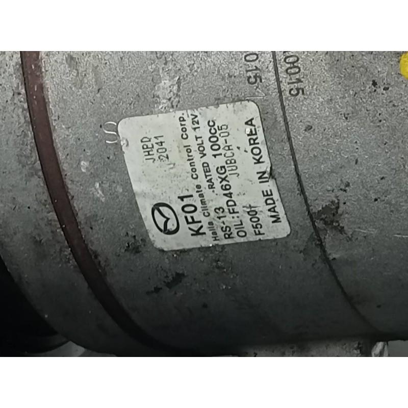 Recambio de compresor aire acondicionado para mazda 3 lim. () evolution referencia OEM IAM FD46XG100 JHPD2041 P3-B2-9-3