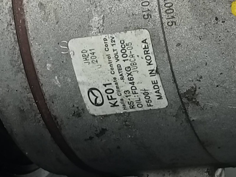 Recambio de compresor aire acondicionado para mazda 3 lim. () evolution referencia OEM IAM FD46XG100 JHPD2041 P3-B2-9-3