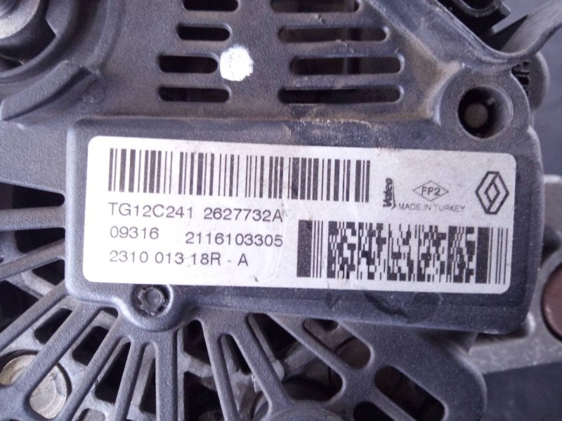 Recambio de alternador para renault clio iv limited referencia OEM IAM 231001318R 2116103305 P3-B5-4-2