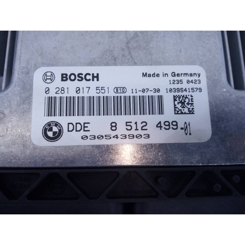 Recambio de centralita motor uce para bmw x1 (e84) sdrive 18d referencia OEM IAM 0281017551 851249901 E3-A2-35-4