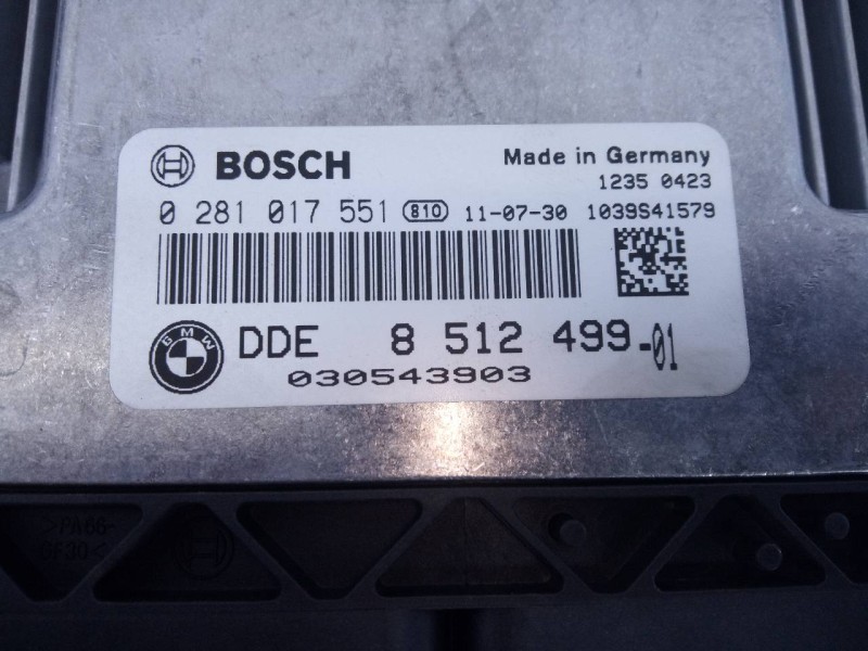 Recambio de centralita motor uce para bmw x1 (e84) sdrive 18d referencia OEM IAM 0281017551 851249901 E3-A2-35-4