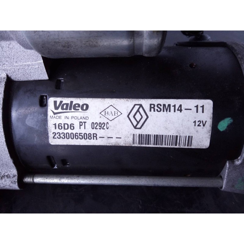 Recambio de motor arranque para renault clio iv limited referencia OEM IAM 233006508R  P3-A7-23-1