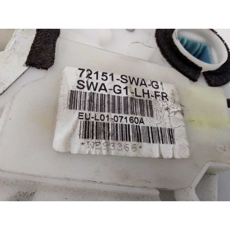 Recambio de cerradura puerta delantera derecha para honda cr-v (re) comfort referencia OEM IAM 72151SWA  E2-A2-10-2