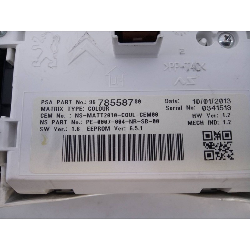 Recambio de cuadro instrumentos para peugeot 508 allure hybrid4 referencia OEM IAM 9800419880 9678558780 E3-B2-40-1