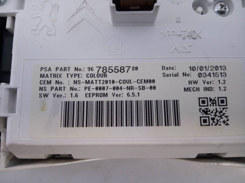 Recambio de cuadro instrumentos para peugeot 508 allure hybrid4 referencia OEM IAM 9800419880 9678558780 E3-B2-40-1