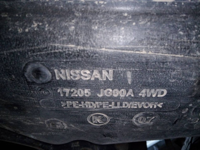 Recambio de deposito combustible para nissan x-trail (t31) se referencia OEM IAM 17205JG00A4WD  