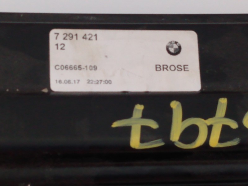 Recambio de elevalunas trasero izquierdo para bmw serie 3 gran turismo (f34) 320d referencia OEM IAM   E1-B3-32-2