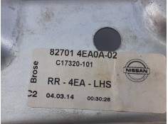 Recambio de elevalunas trasero izquierdo para nissan qashqai (j11) acenta referencia OEM IAM 827014EA0A02  E2-A4-10-1 2