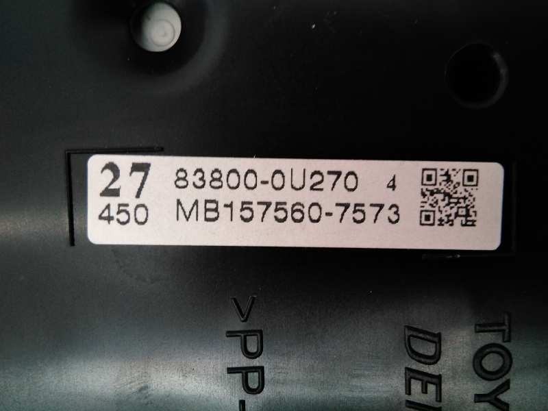Recambio de cuadro instrumentos para toyota yaris city referencia OEM IAM 838000U2704 MB1575607573 E3-B2-7-2