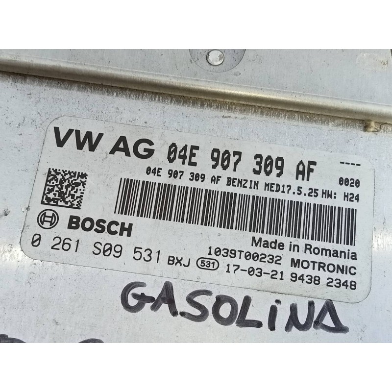 Recambio de centralita motor uce para volkswagen polo (6c1) comfortline bluemotion referencia OEM IAM 04E907309AF 0261S09531 E2-