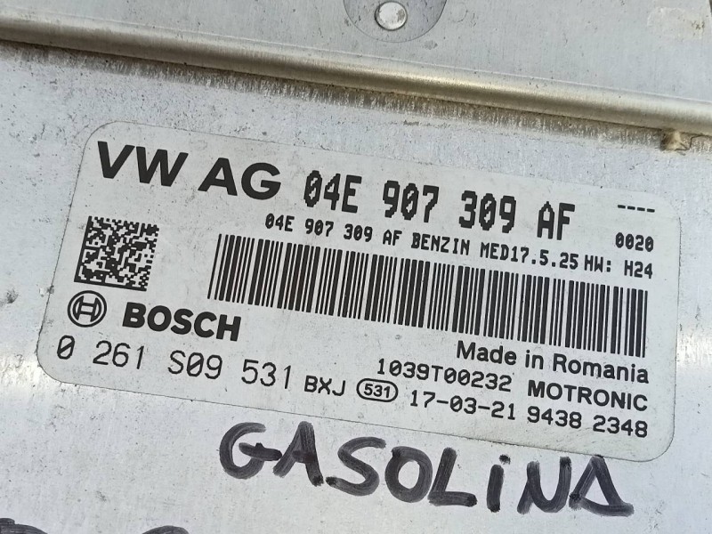 Recambio de centralita motor uce para volkswagen polo (6c1) comfortline bluemotion referencia OEM IAM 04E907309AF 0261S09531 E2-