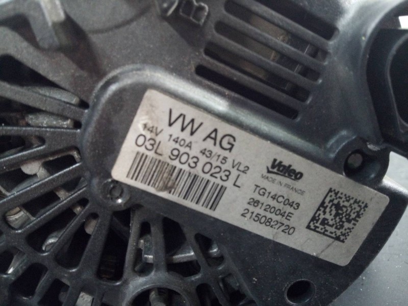 Recambio de alternador para volkswagen tiguan (5n2) cityscape bmt referencia OEM IAM 03L903023L  P3-A4-29-3
