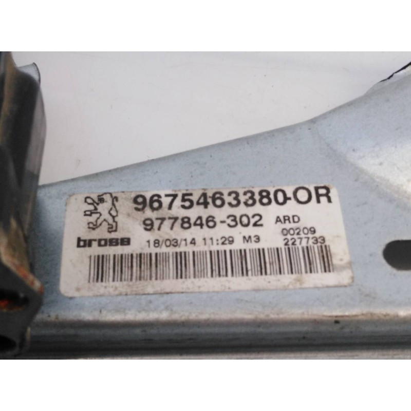Recambio de elevalunas trasero derecho para peugeot 308 sw envy referencia OEM IAM 9675463380  E1-A4-8-1