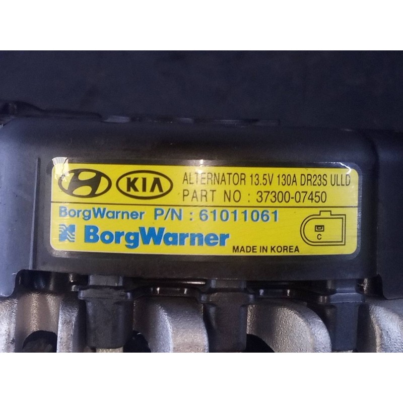 Recambio de alternador para hyundai i20 klass referencia OEM IAM 3730007450 61011061 P3-A5-12-2