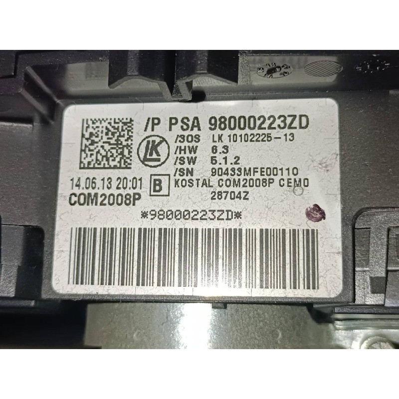 Recambio de anillo airbag para citroën ds4 design referencia OEM IAM 98000223ZD  