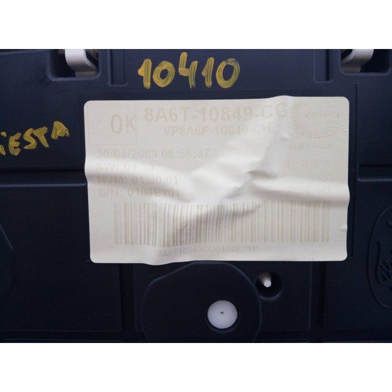 Recambio de cuadro instrumentos para ford fiesta (cb1) trend referencia OEM IAM 8A6T10849CG  E3-B3-30-4