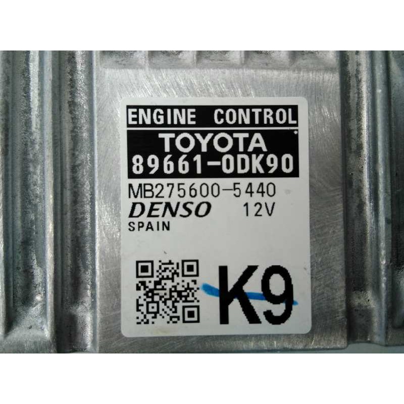 Recambio de centralita motor uce para toyota yaris city referencia OEM IAM 896610DK90 MB2756005440 E3-B2-7-2