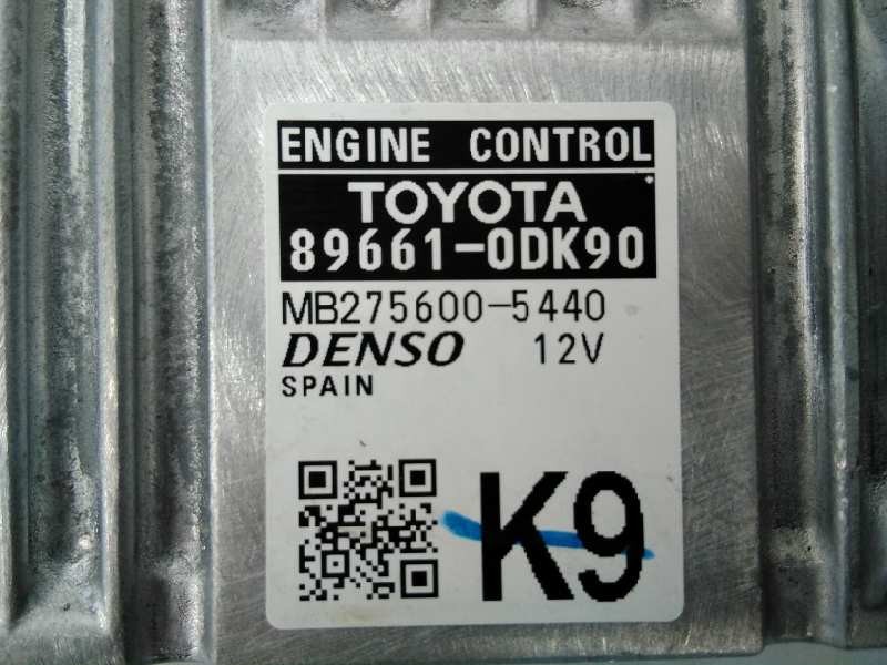 Recambio de centralita motor uce para toyota yaris city referencia OEM IAM 896610DK90 MB2756005440 E3-B2-7-2