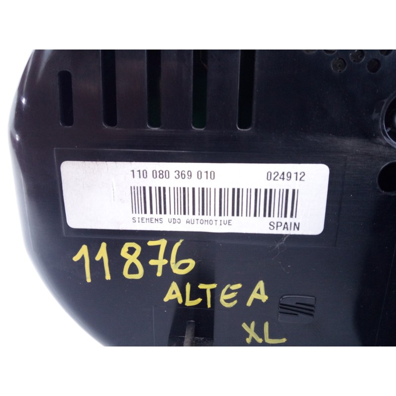 Recambio de cuadro instrumentos para seat altea (5p1) arena referencia OEM IAM 110080369010  E2-A1-20-2