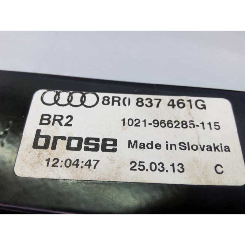 Recambio de elevalunas delantero izquierdo para audi q5 (8r) 2.0 tdi (105kw) referencia OEM IAM 8R0837461G 8K0959801B E1-B6-2-4