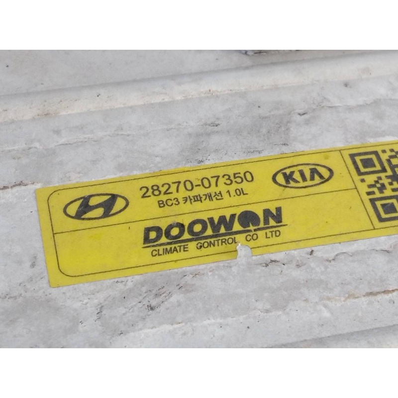 Recambio de intercooler para hyundai i20 klass referencia OEM IAM 2827007350  P2-B10-11