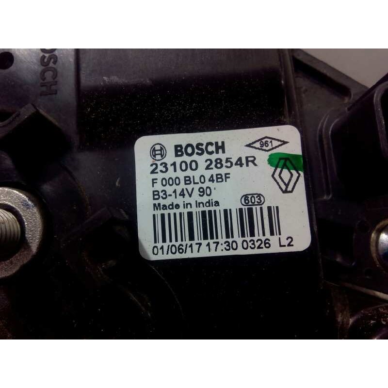 Recambio de alternador para renault captur zen referencia OEM IAM 231002854R F000BL04BF P3-B6-5-2