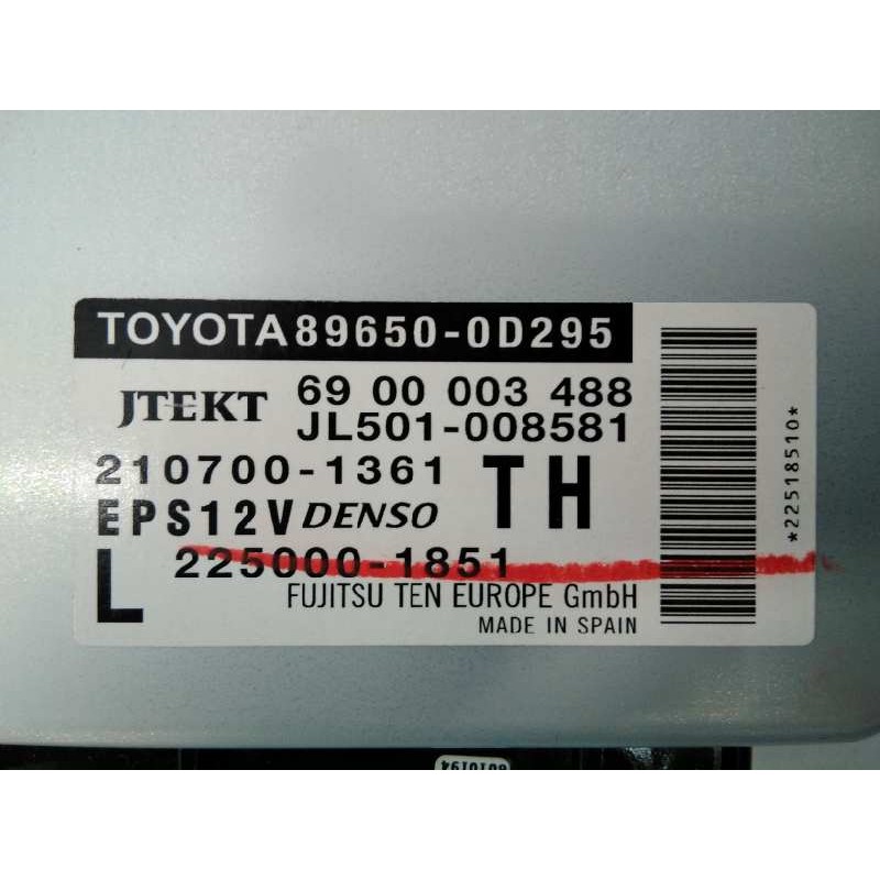 Recambio de modulo electronico para toyota yaris city referencia OEM IAM 896500D295 6900003488 E3-B2-7-2