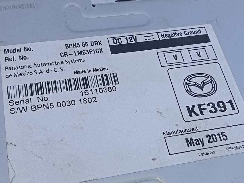 Recambio de modulo electronico para mazda 3 lim. () evolution referencia OEM IAM 16110380  E3-B5-23-2