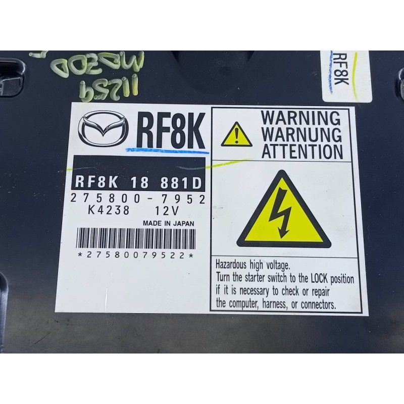 Recambio de centralita motor uce para mazda 5 berl. (cr) 2.0 crtd active (81kw) referencia OEM IAM 2758007952 K4238 E3-B5-24-3