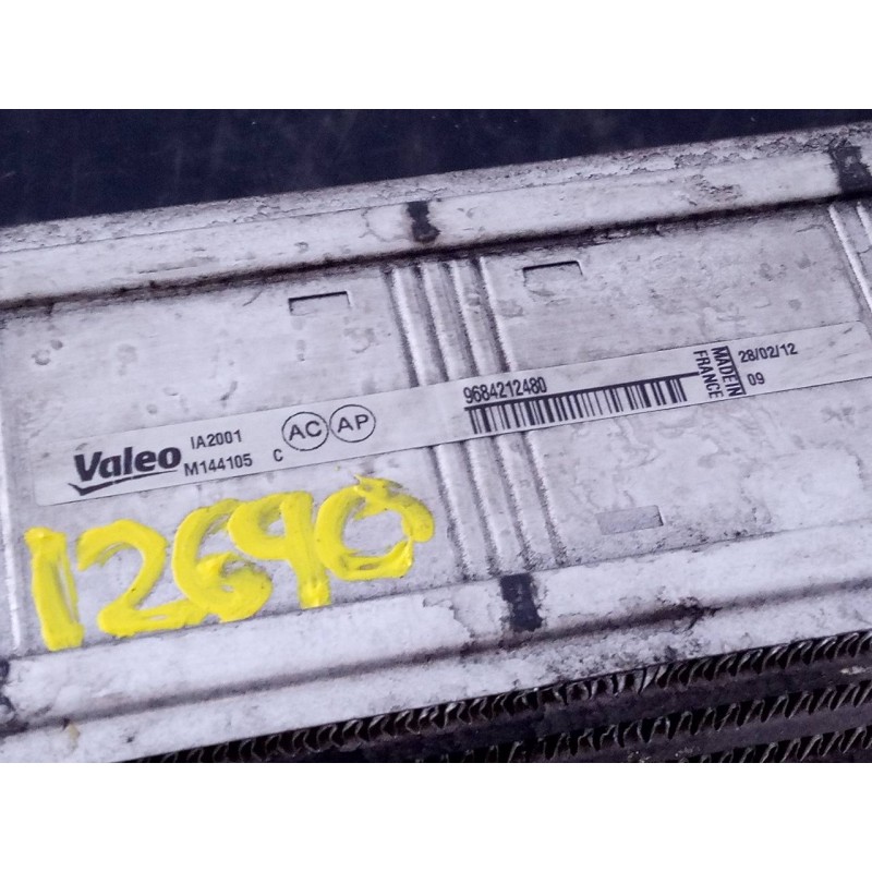 Recambio de intercooler para citroën ds4 design referencia OEM IAM 9684212480  P2-B10-12