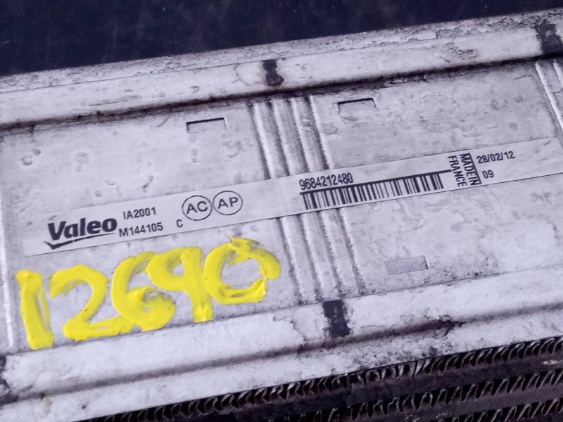 Recambio de intercooler para citroën ds4 design referencia OEM IAM 9684212480  P2-B10-12